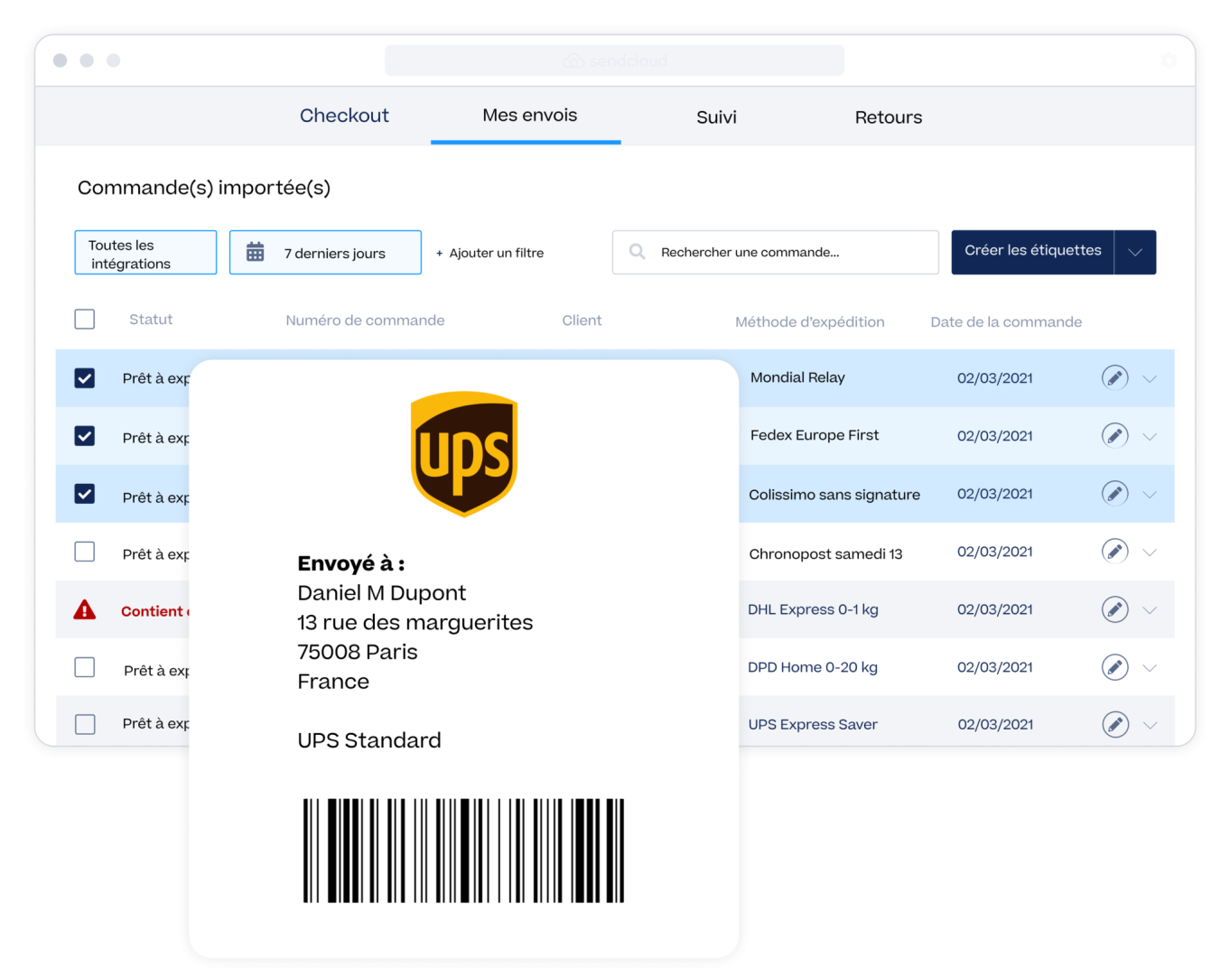 envoyez vos colis en toute sécurité avec ups. profitez d'un service rapide et fiable pour l'expédition de vos envois, que ce soit pour un usage professionnel ou personnel. découvrez nos options d'envoi adaptées à vos besoins.