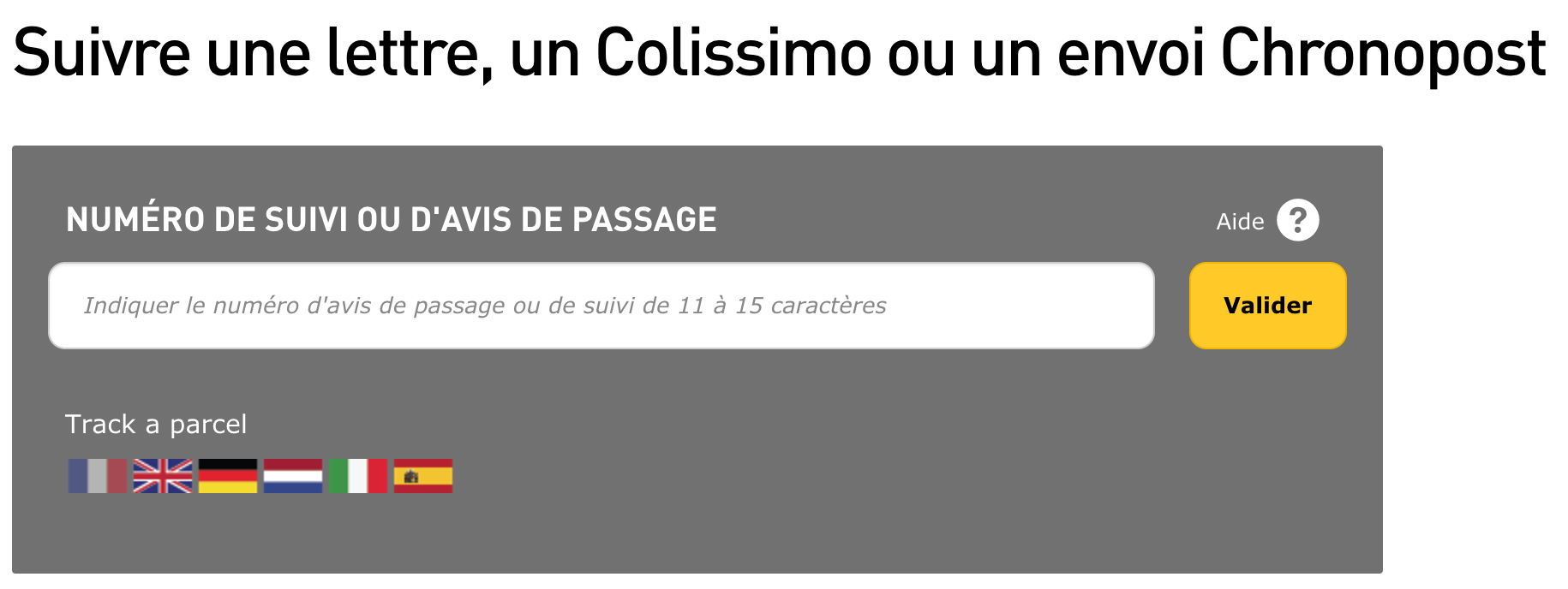 suivez l'évolution de votre colis en temps réel grâce à notre service de suivi colis. restez informé à chaque étape de la livraison, pour une tranquillité d'esprit assurée.