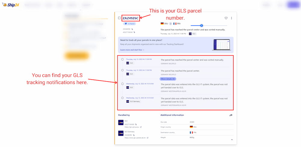 suivez vos colis en temps réel avec le service de suivi gls. obtenez des mises à jour précises sur l'état de votre livraison et profitez d'une expérience d'expédition transparente. ne perdez plus de temps, restez informé à chaque étape de l'acheminement de votre envoi !