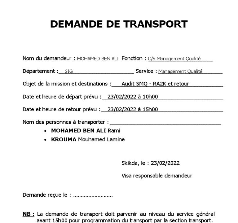 découvrez notre service de demande de transport personnalisé, adapté à vos besoins. que ce soit pour un déplacement professionnel ou personnel, nous vous offrons des solutions efficaces et fiables pour un voyage sans stress.