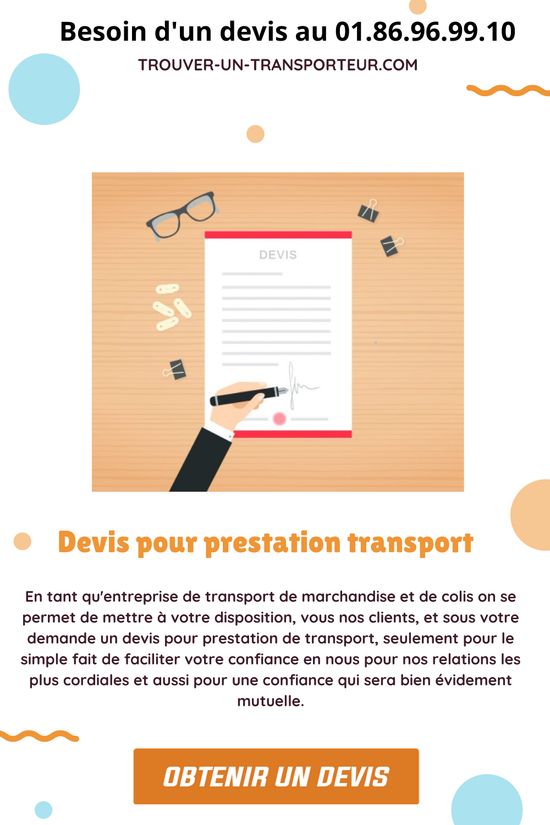 obtenez rapidement des devis sur mesure pour vos besoins en transport. comparez les offres et choisissez la solution la plus adaptée à vos attentes pour un service de qualité.