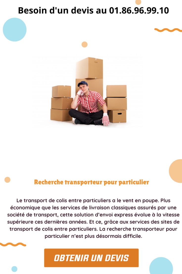 découvrez nos services d'envoi de colis pour les particuliers. expédiez vos objets en toute sécurité et à des tarifs compétitifs, avec un suivi en temps réel et des options de livraison adaptées à vos besoins.