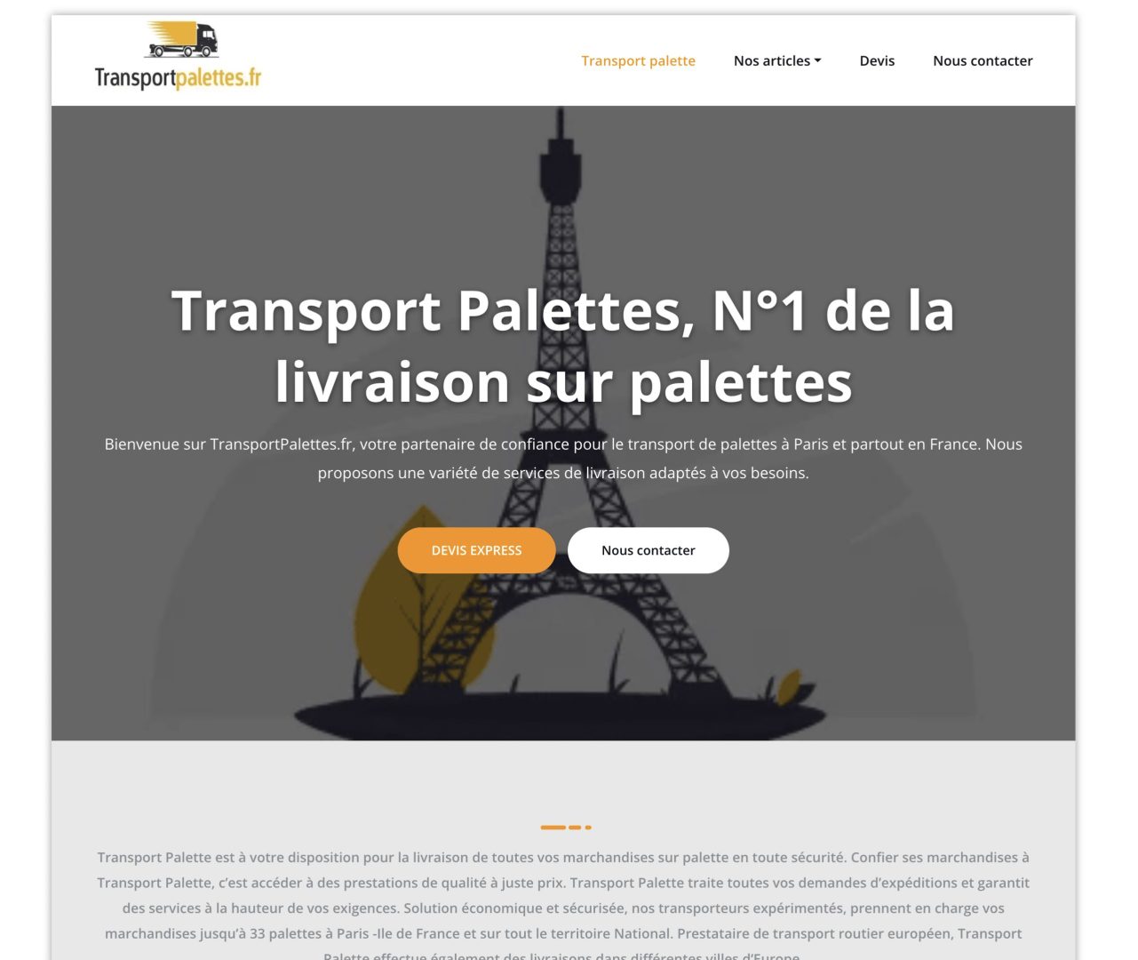 découvrez nos services d'envoi de palettes en france, garantissant une livraison rapide et fiable. profitez de nos tarifs compétitifs et d'un suivi personnalisé pour toutes vos expéditions de palettes.