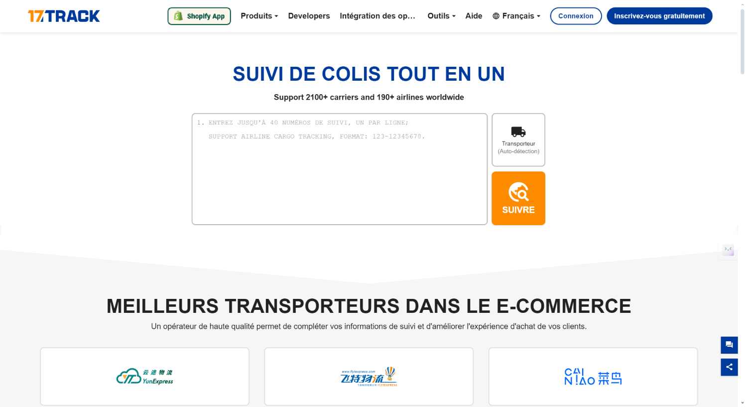 suivez votre colis en temps réel avec notre service de suivi colis. restez informé de l'emplacement de votre livraison et recevez des mises à jour rapides pour une expérience d'achat simplifiée.