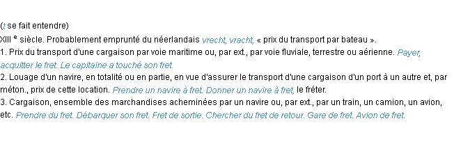 découvrez la définition du fret, son importance dans le transport de marchandises et son impact sur le commerce mondial. explorez les différents types de fret et leur utilisation dans la logistique moderne.