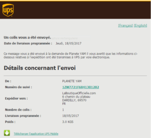 suivez facilement votre colis ups en temps réel grâce à notre service de suivi. restez informé sur l'état de votre livraison, recevez des mises à jour et accédez à toutes les informations nécessaires pour assurer une expédition sans tracas.