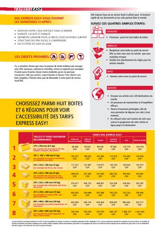 découvrez les tarifs compétitifs pour l'envoi de colis avec dhl. comparez les options d'expédition, les délais de livraison et choisissez la solution adaptée à vos besoins pour un service rapide et fiable.