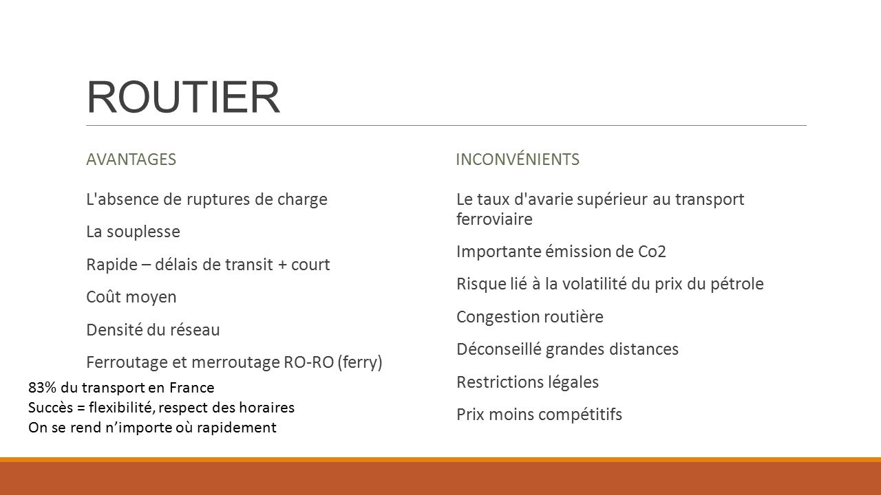 découvrez les nombreux avantages du transport routier, notamment sa flexibilité, son coût compétitif et sa capacité à atteindre des destinations variées. idéal pour le transport de marchandises, le transport routier s'adapte à vos besoins et optimise votre logistique.