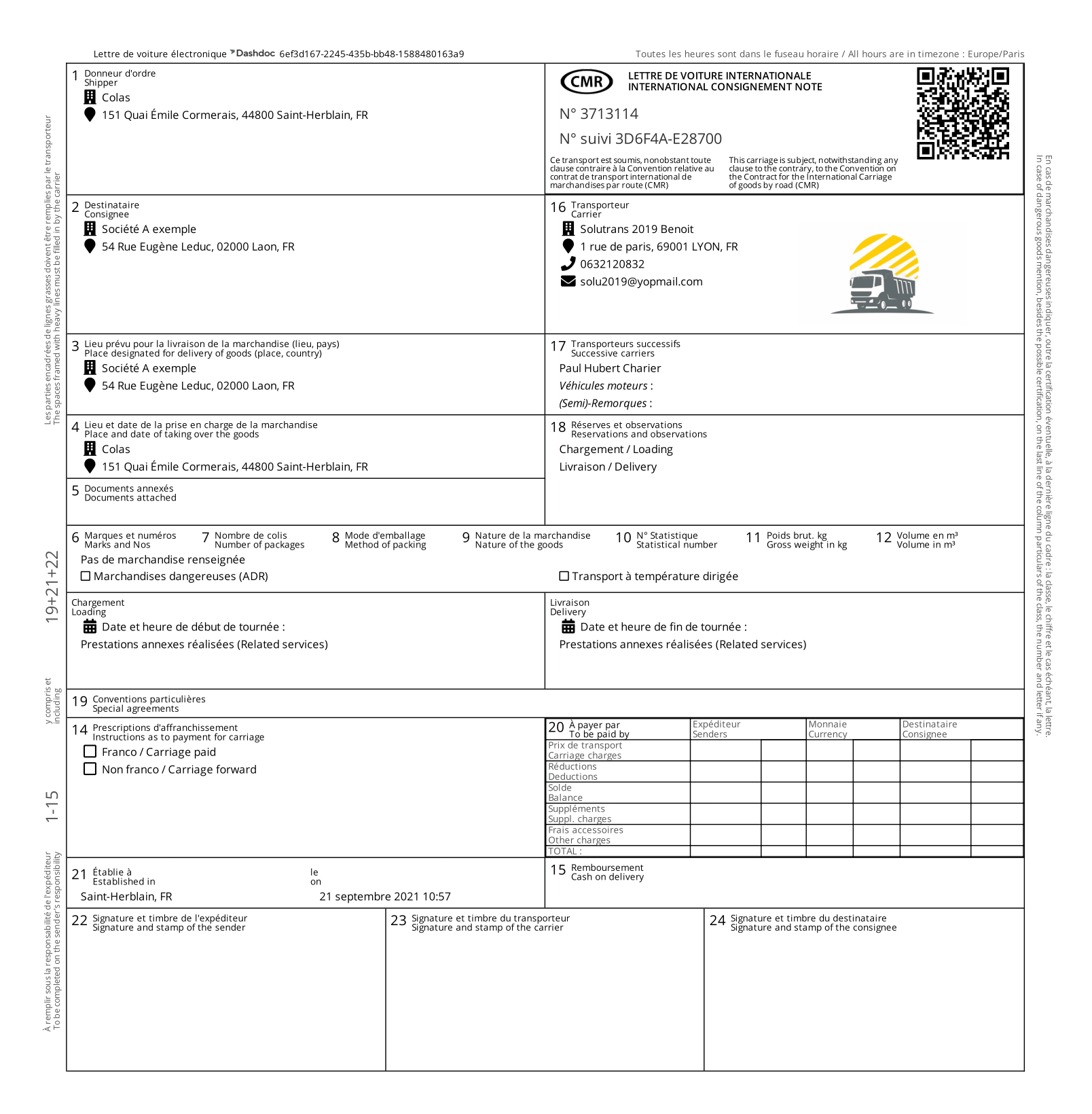 obtenez des informations essentielles sur le document cmr, un document de transport international clé qui garantit la sécurité et la traçabilité de vos envois. découvrez son importance, son fonctionnement et les meilleures pratiques pour sa gestion afin d'optimiser vos opérations logistiques.