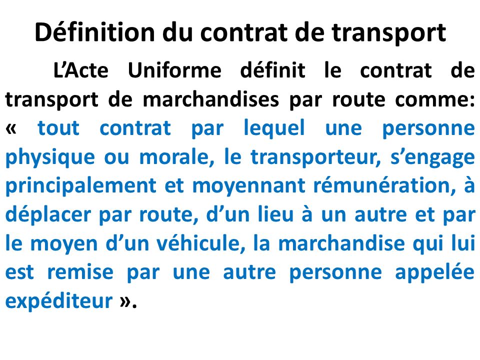 découvrez tout ce qu'il faut savoir sur le contrat de transport : définition, types, obligations des parties et conseils pratiques pour garantir une relation de transport réussie.