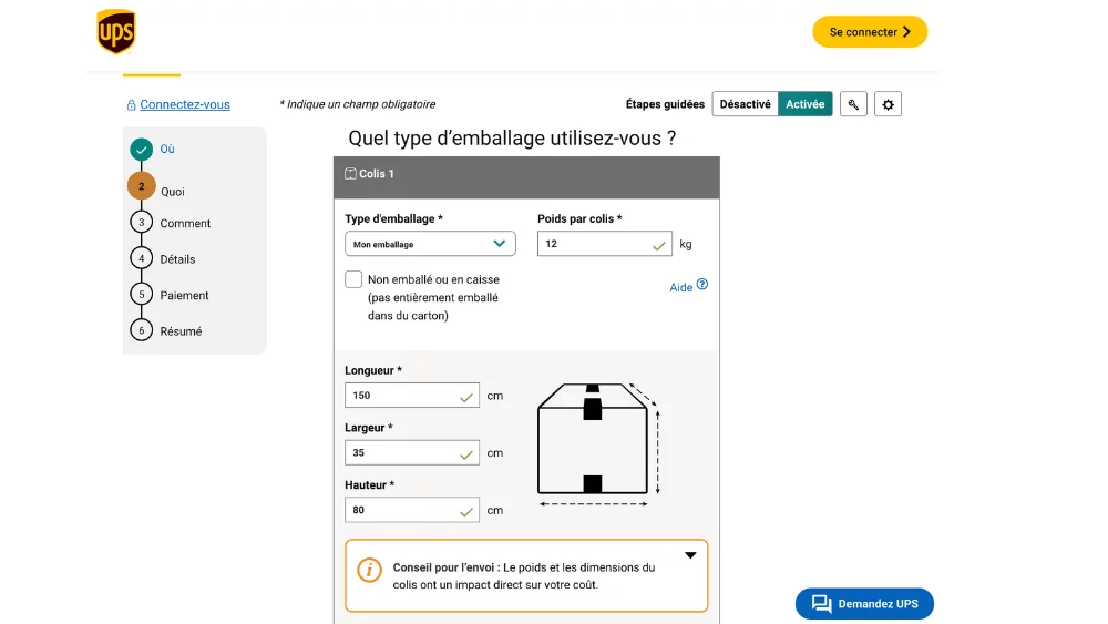 découvrez notre service d'envoi de colis jusqu'à 150 cm. profitez d'une livraison rapide et sécurisée pour tous vos envois, qu'ils soient personnels ou professionnels. obtenez un devis instantané et suivez votre colis en temps réel.