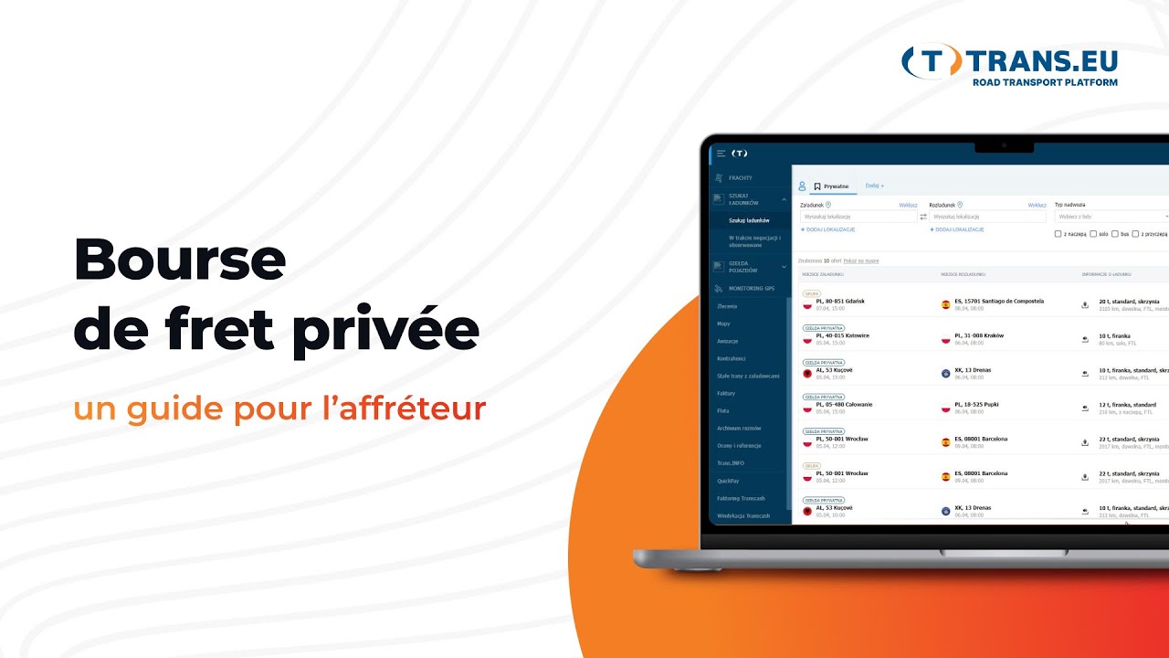 découvrez la meilleure bourse de fret pour optimiser vos expéditions et trouver des solutions de transport adaptées à vos besoins. comparez les offres, maximisez vos profits et simplifiez la gestion de votre logistique avec notre plateforme conviviale.