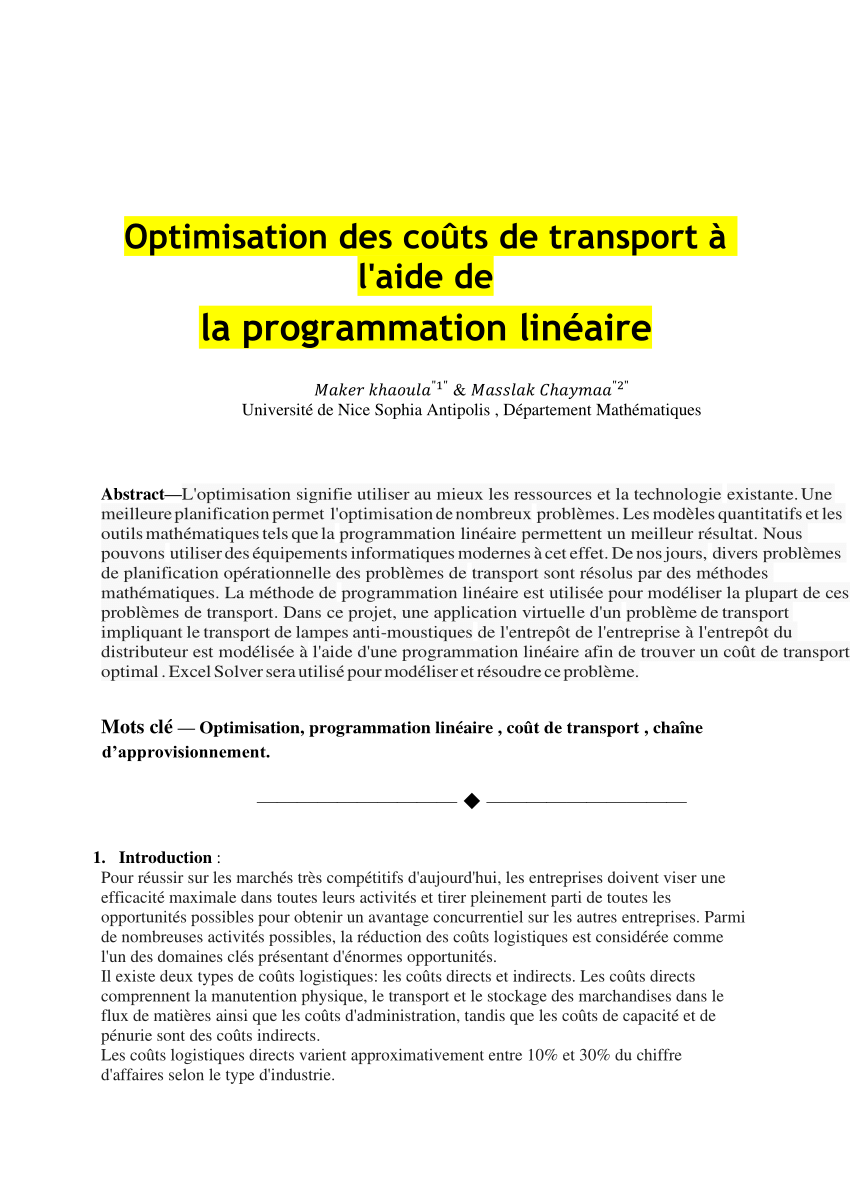 découvrez comment optimiser vos coûts de transport grâce à des stratégies efficaces. réduisez vos dépenses logistiques tout en améliorant la qualité de service. profitez de conseils pratiques et d'analyses pour améliorer la rentabilité de votre entreprise.