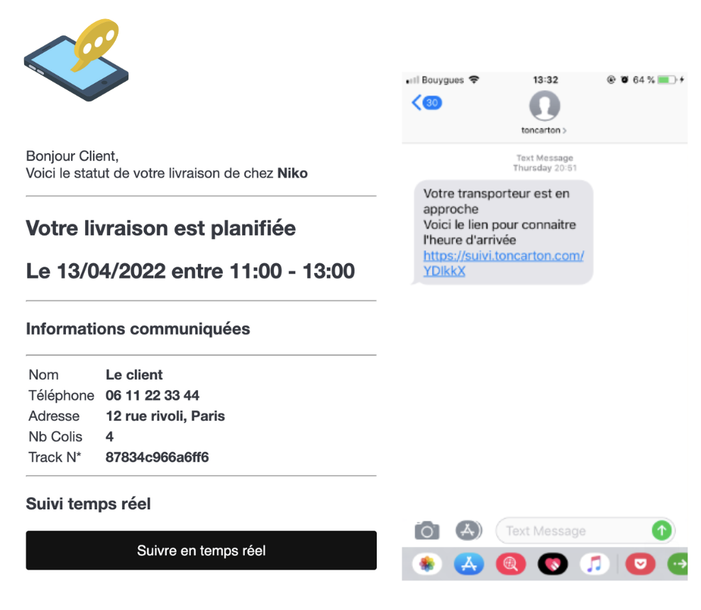 suivez votre colis en temps réel avec notre service de tracking. restez informé à chaque étape de la livraison et recevez des notifications instantanées sur l'état de votre envoi. ne manquez plus jamais une livraison !