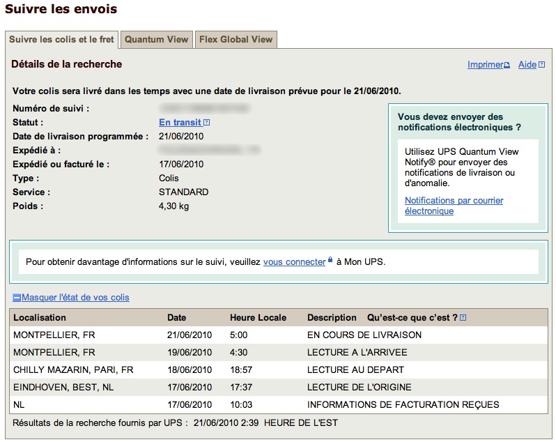 suivez facilement l'acheminement de vos colis avec le service de suivi ups. obtenez des mises à jour en temps réel, des informations sur l'état de livraison et des détails précis sur vos expéditions.