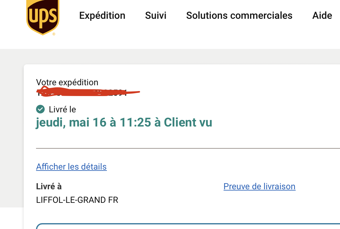 suivez facilement la livraison de votre colis avec ups grâce à notre outil de suivi en temps réel. restez informé de l'état de votre envoi à chaque étape, pour une tranquillité d'esprit optimale.