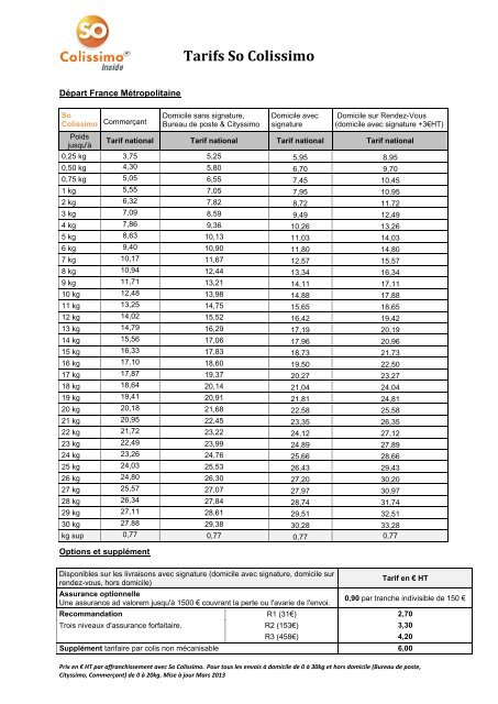 découvrez tous les tarifs colissimo pour l'envoi de vos colis en france et à l'international. trouvez la solution d'expédition qui correspond à vos besoins, qu'il s'agisse de lettres, petits paquets ou envois volumineux, le tout avec des options de suivi et de livraison rapide.